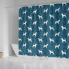 Bloodhound Dog Paws Print Shower Curtains