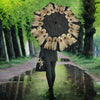 Cute Golden Retriever Puppy Print Umbrellas