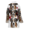 Australian Shepherd Print Women's Bath Robe