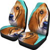 Basset Hound Dog Art Print Car Seat Covers
