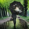 Black Saluki Dog Print Umbrellas