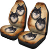 Cute Finnish Lapphund Print Car Seat Covers