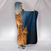 Finnish Spitz Print Hooded Blanket