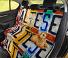 Maltese Dog License Plate Print Pet Seat covers