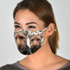 Welsh Terrier On Floral Print Face Mask