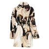 Pug Pattern Print Women's Bath Robe