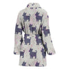 Silky Terrier Dog Pattern Print Women's Bath Robe