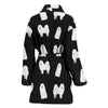 American Eskimo Dog Pattern Print Women's Bath Robe