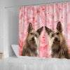 Berger Picard On Pink Print Shower Curtains