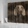 Weimaraner Dog Print Shower Curtain