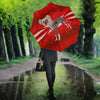 Chinese Crested Dog Red Print Umbrellas