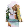 Airedale Terrier Print Women's Bath Robe