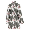 Japanese Chin Print Women's Bath Robe