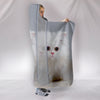 White Persian Cat Print Hooded BlanketSpecial Edition