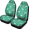 Irish Setter Dog Floral Print Car Seat Covers