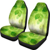 Green Leaves Print Car Seat Covers