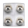 Lovely Bichon Frise Print Women's Leather Wallet