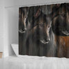 Belgian Tervuren Dog Print Shower Curtain