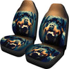 Rottweiler Dog Vector Art Print Car Seat Covers