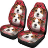 Jack Russell Terrier On Pink Print Car Seat Covers