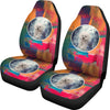 Cute Pomeranian Print Car Seat Covers