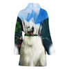 American Eskimo Print Women's Bath Robe