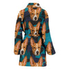 Basenji Dog Print Women's Bath Robe