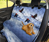 Blue Winged Macaw In Sky Print Pet Seat Covers
