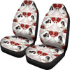 Cavalier King Charles Spaniel Floral Patterns Print Car Seat Covers