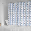 Kuvasz Dog Pattern Print Shower Curtain