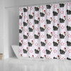 Cute Birds Print Shower Curtain