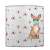 Chihuahua Dog Floral Print Women's Leather Wallet