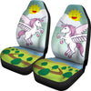 Cartoon Unicorn Print Car Seat Covers