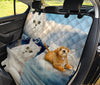 White Persian Cat Print Pet Seat Covers