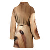 Lhasa Apso dog Print Women's Bath Robe