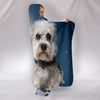 Dandie Dinmont Terrier Print Hooded Blanket