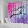 Amazing Unicorn Print Shower Curtain