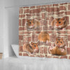 Cute Djungarian Hamster Print Shower Curtains