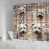 Lovely Glen of Imaal Terrier Print Shower Curtains