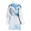 Amazing Siberian Husky Print Women's Bath Robe