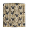 Pug Dog Patterns Print Women's Leather Wallet