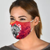 Norwich Terrier On Heart Print Print Face Mask