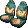 Golden Hmaster Print Car Seat Covers