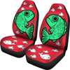 Cute Fish On Red Print Car Seat Covers