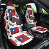 [AI Generated] Basset Hound Print Car Seat Covers