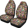 Airedale Terrier Dog Floral Print Car Seat Covers