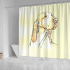 Bracco Italiano Dog Print Shower Curtain