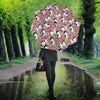 Japanese Chin Dog Floral Print Umbrellas