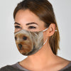 Yorkie Face Print Face Mask