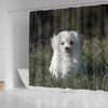 Cute Maltese Dog Print Shower Curtains